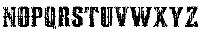 Western Distressed Font UPPERCASE