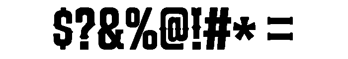 Western Force Font OTHER CHARS