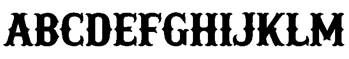 Western Goldrush Font UPPERCASE