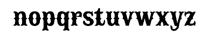 Western Goldrush Font LOWERCASE