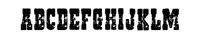 Western Grunge Regular Font UPPERCASE