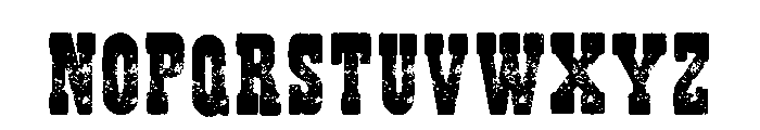 Western Grunge Regular Font UPPERCASE