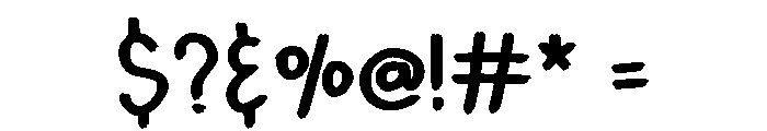 Western Handwriting Regular Font OTHER CHARS