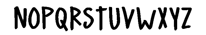 Western Handwriting Regular Font UPPERCASE