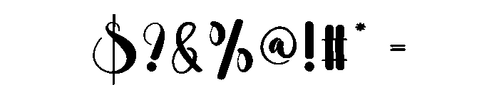 Western Handwriting Font OTHER CHARS