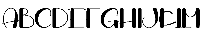 Western Handwriting Font UPPERCASE