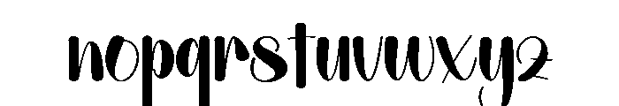 Western Handwriting Font LOWERCASE