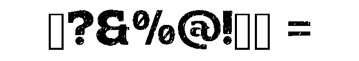 Western Jungle Regular Font OTHER CHARS