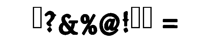Western Junior Regular Font OTHER CHARS