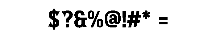 Western Metal Font OTHER CHARS