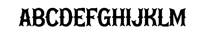 Western Metal Font UPPERCASE