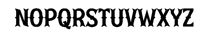 Western Metal Font UPPERCASE