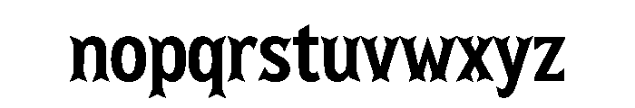 Western Metal Font LOWERCASE