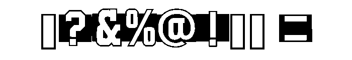Western Outlaw Regular Font OTHER CHARS