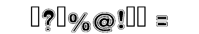 Western Outline Regular Font OTHER CHARS