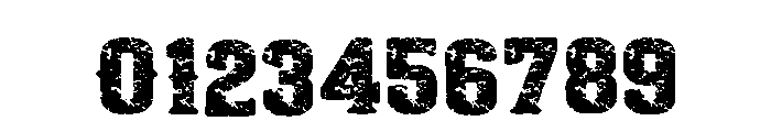 Western Rough Regular Font OTHER CHARS