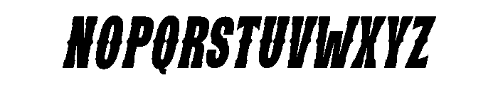 Western Saturday Italic Font LOWERCASE