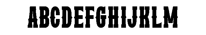 Western Saturday Regular Font UPPERCASE