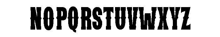 Western Saturday Regular Font UPPERCASE