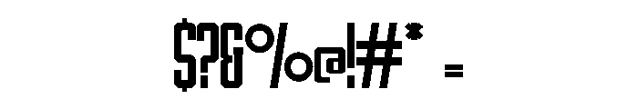 Western Sporty Regular Font OTHER CHARS