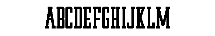 Western Sporty Regular Font UPPERCASE