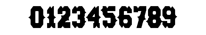 Western T Font OTHER CHARS