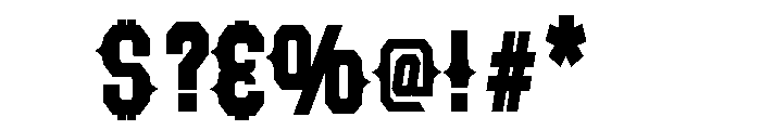 Western T Font OTHER CHARS