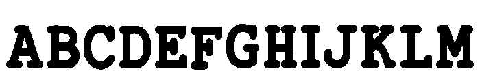 Western Typewriter Regular Font UPPERCASE