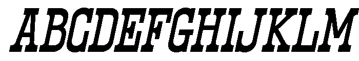 Western Vintage Italic Font UPPERCASE