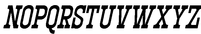 Western Vintage Italic Font UPPERCASE