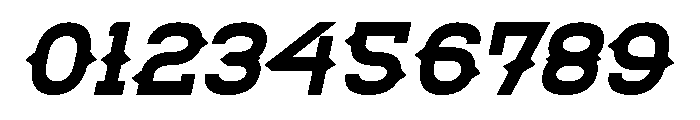 Western Whiskey Italic Font OTHER CHARS