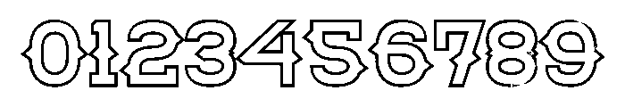 Western Whiskey Outliner Font OTHER CHARS