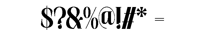 Westford Modern Regular Font OTHER CHARS