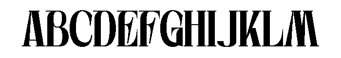Westford Modern Regular Font UPPERCASE