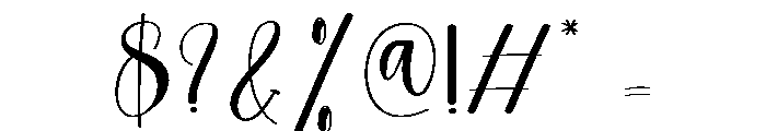 Westing Font OTHER CHARS