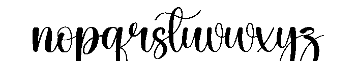 Westing Font LOWERCASE