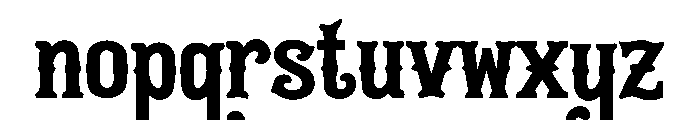 Westmar Font LOWERCASE