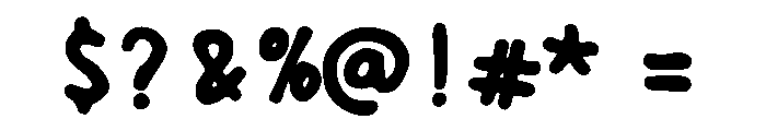 Wet Marker Regular Font OTHER CHARS
