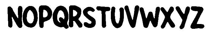 Wet Marker Regular Font UPPERCASE