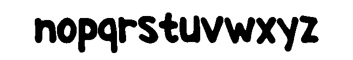 Wet Marker Regular Font LOWERCASE