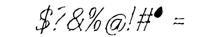 WetInk Font OTHER CHARS