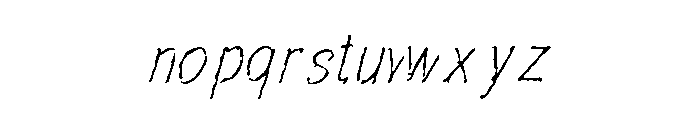 WetInk Font LOWERCASE