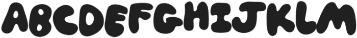 WEIRD BUBBLY WORLD Regular otf (400) Font UPPERCASE