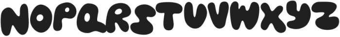 WEIRD BUBBLY WORLD Regular otf (400) Font UPPERCASE