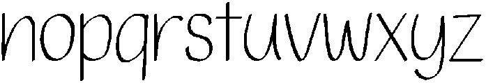 WELCOME Regular otf (400) Font LOWERCASE