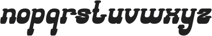 WESTERN CLASSIC Bold Italic otf (700) Font LOWERCASE