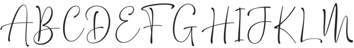 WeaknesSignature-Regular otf (400) Font UPPERCASE