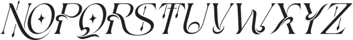 Wearing Regular Italic otf (400) Font LOWERCASE
