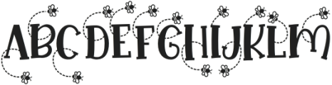 Weathered Sunshine Bee otf (400) Font UPPERCASE