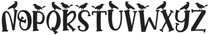 Weathered Sunshine Bird otf (400) Font UPPERCASE